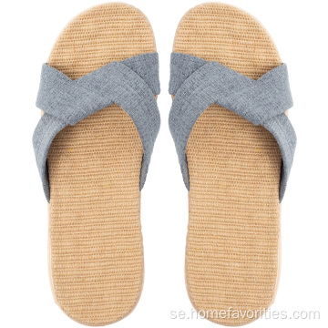 Hem andningsbara halkfria Mute Flax Slides